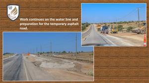 preparations for temporary asphalt road